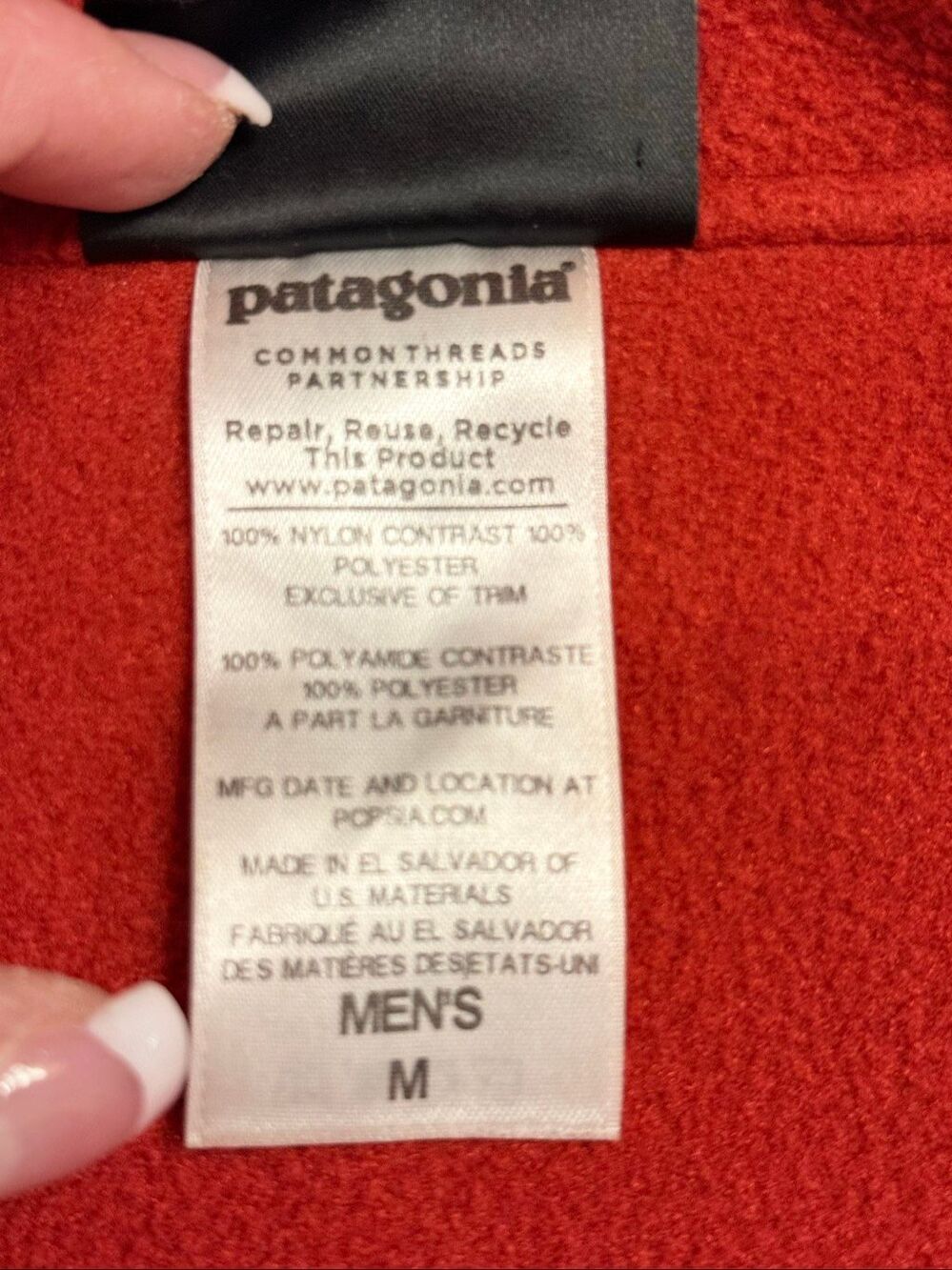 Patagonia Men’s Shelled Synchilla Snap-T Hoody Grey Fleece & Nylon Shell Medium - Picture 14 of 16